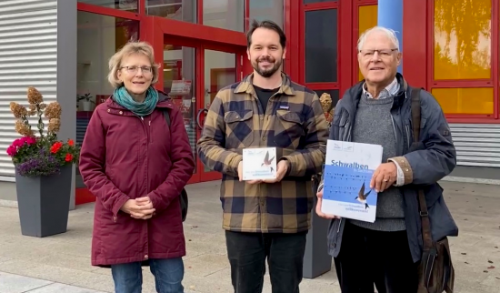 Übergabe Schwalbenplakette an die Fa. Ellerhold Radebeul Foto: C. Lemke